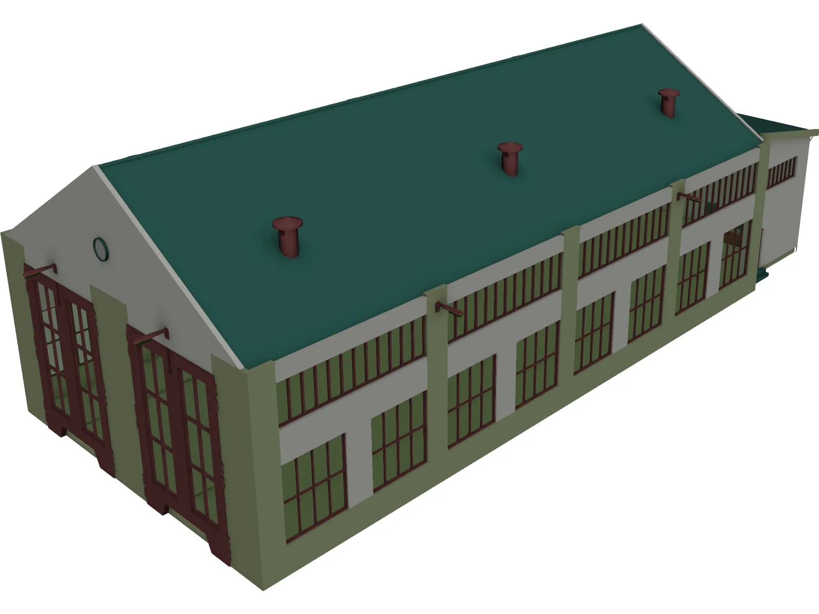 Train Coach 3D Model