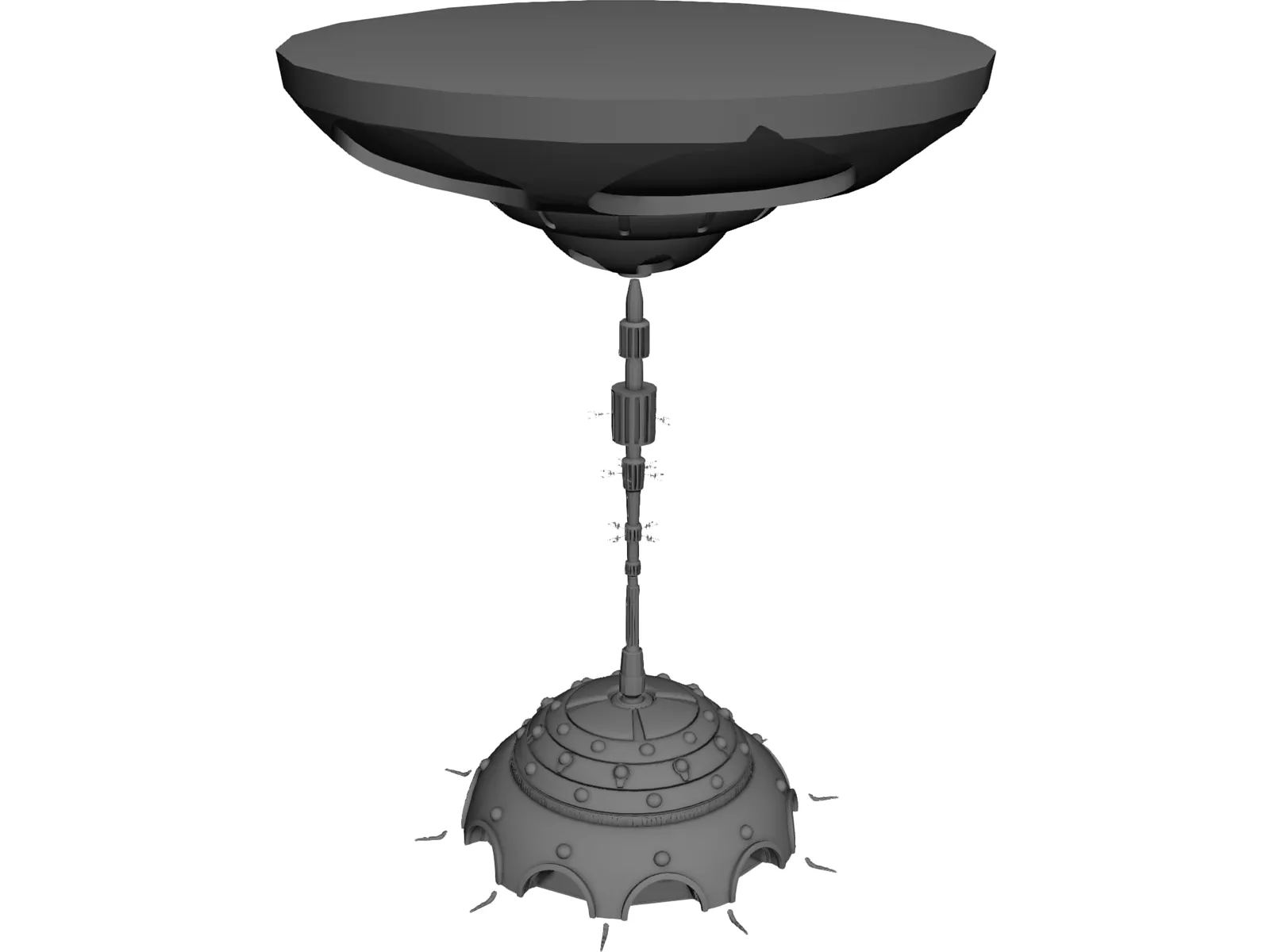 Alien Underwater City 3D Model