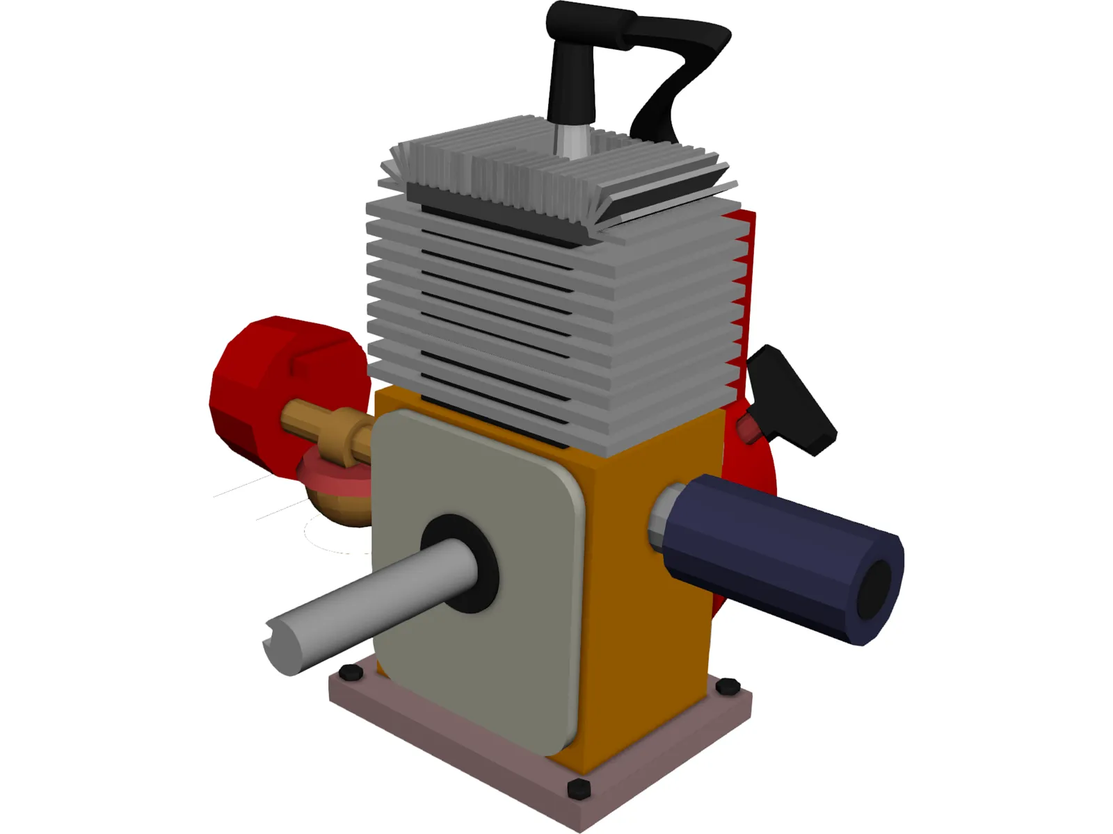 5HP Engine 3D Model