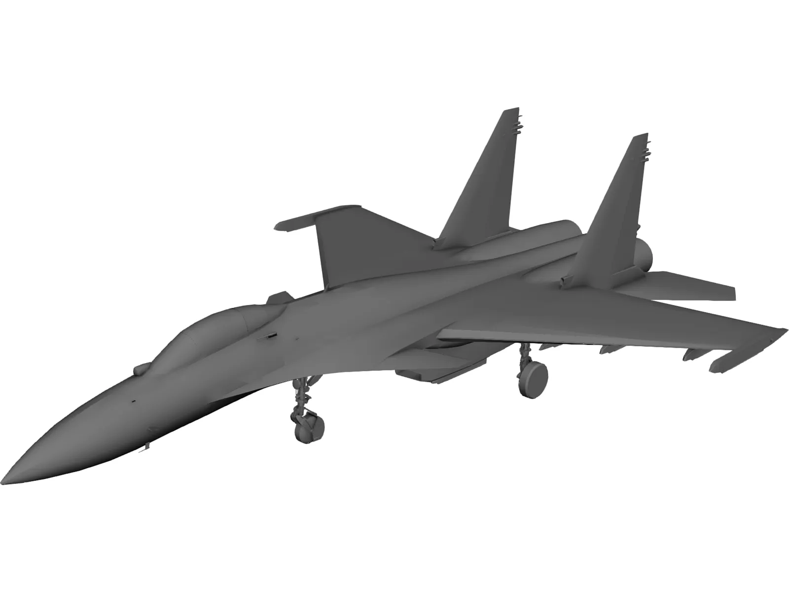 Sukhoi Su-37 Flanker 3D Model