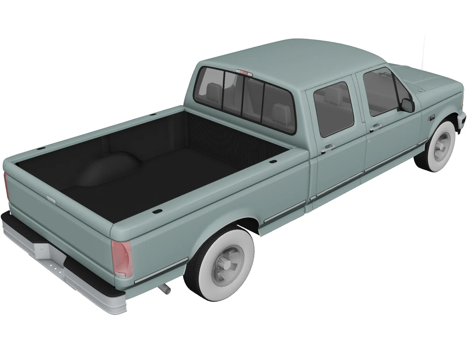 Ford F-150 Crew Cab (1996) 3D Model