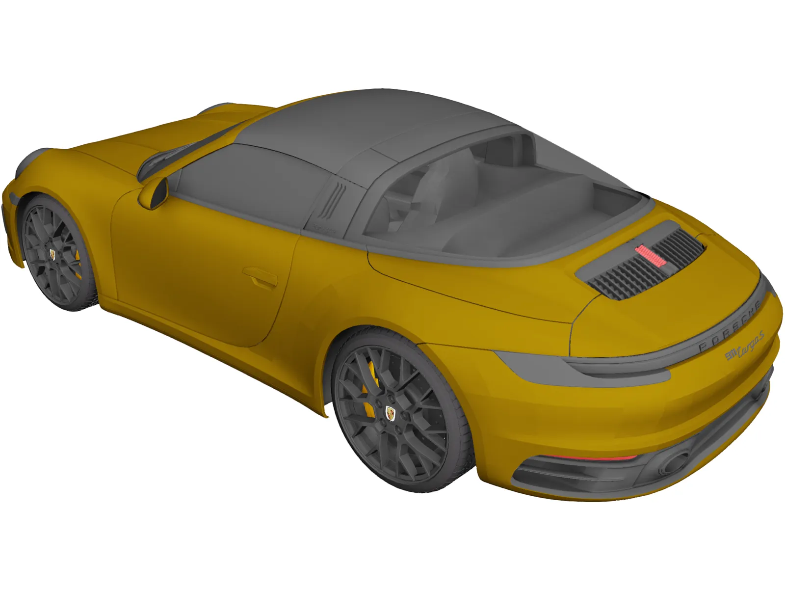 Porsche 911 Targa (2019) 3D Model