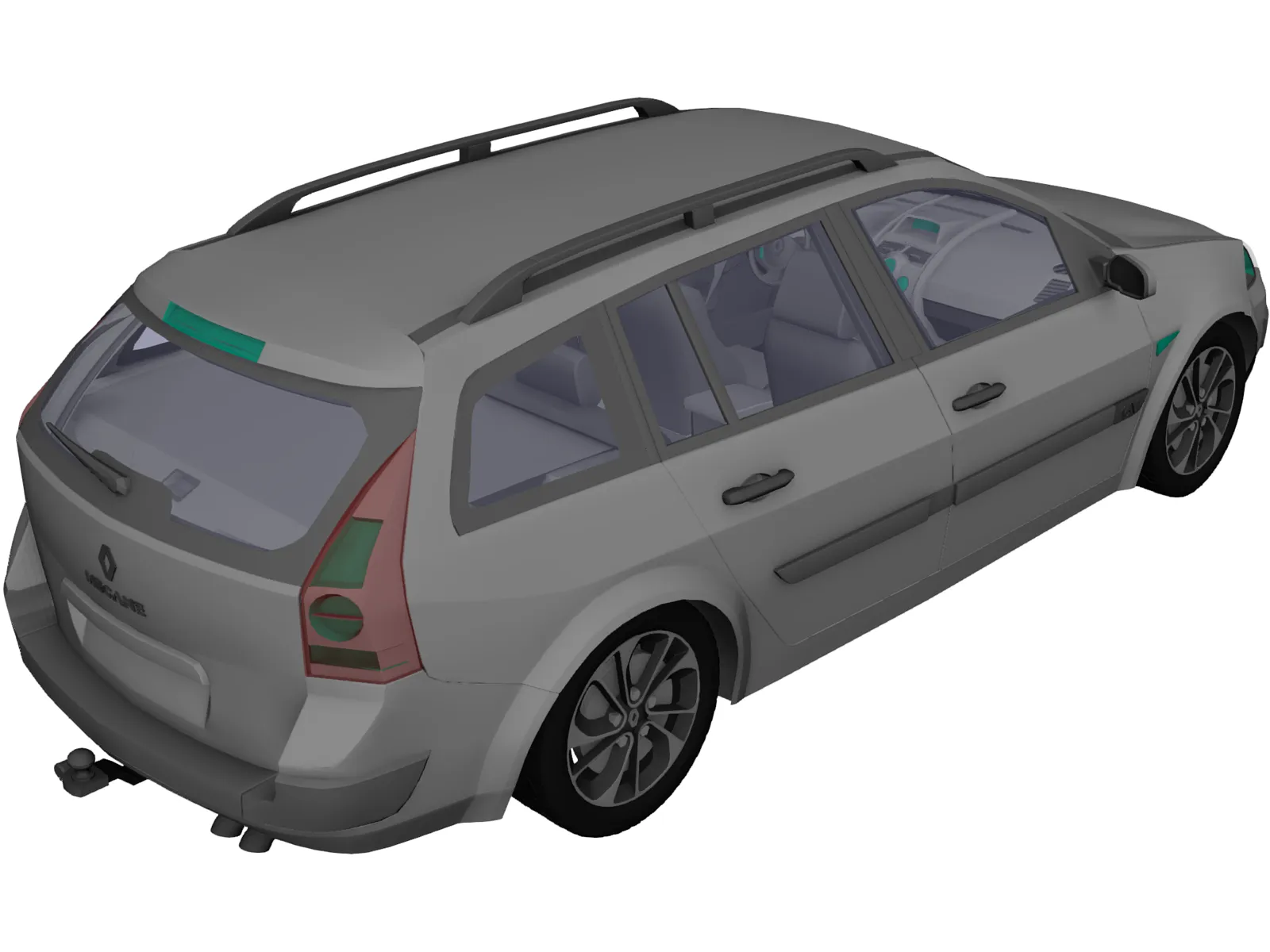 Renault Megane II (2009) 3D Model