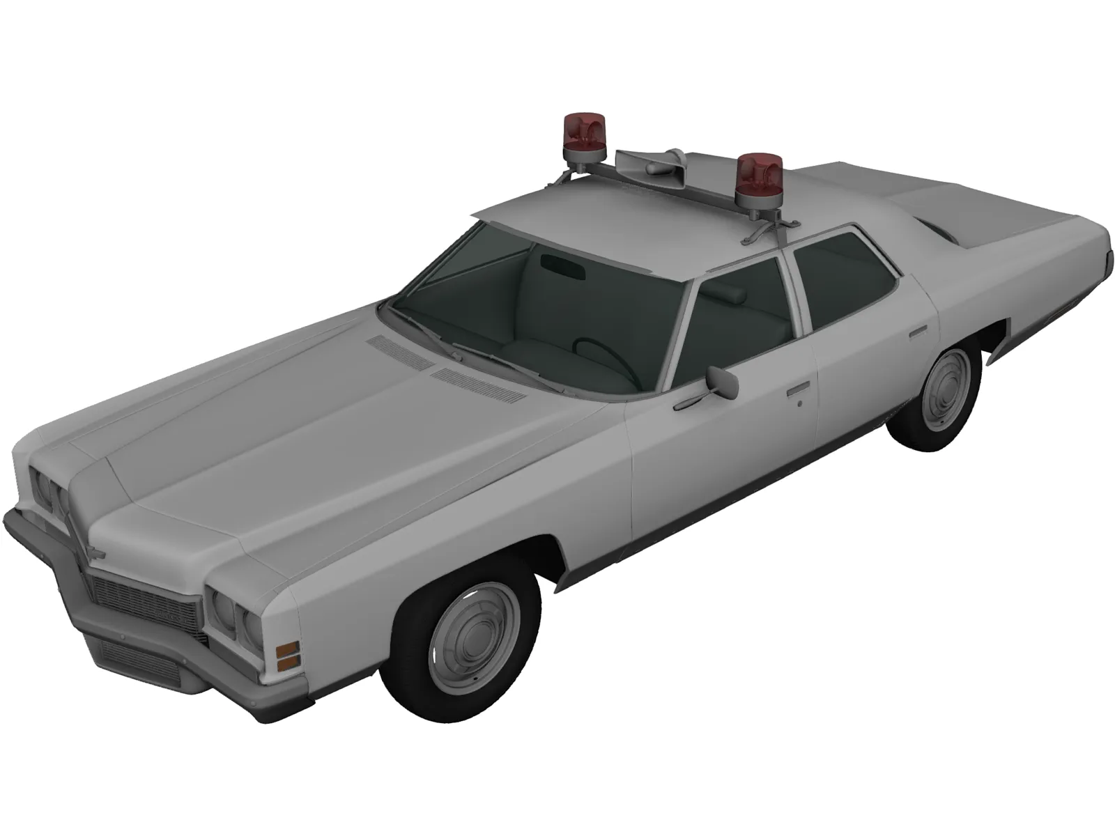 Chevrolet Impala Police (1972) 3D Model