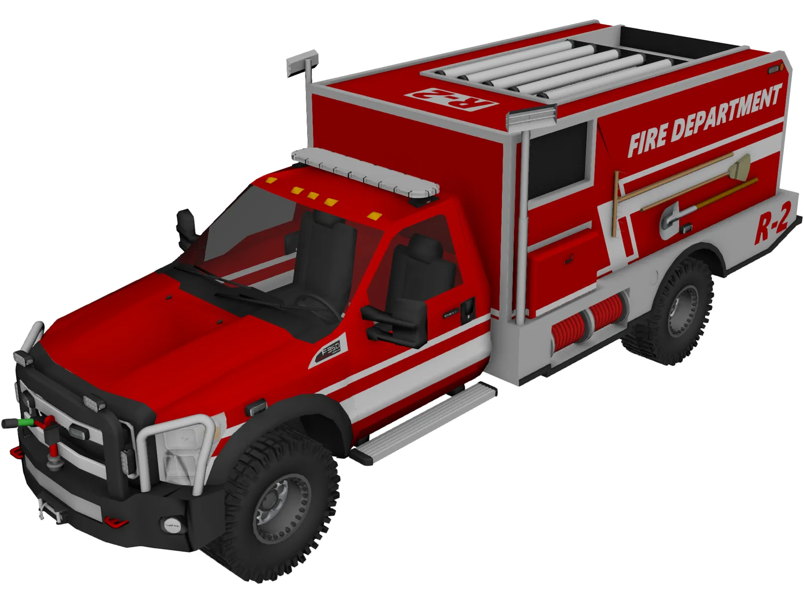 Ford F-350 Offroad Pumper (2015) 3D Model