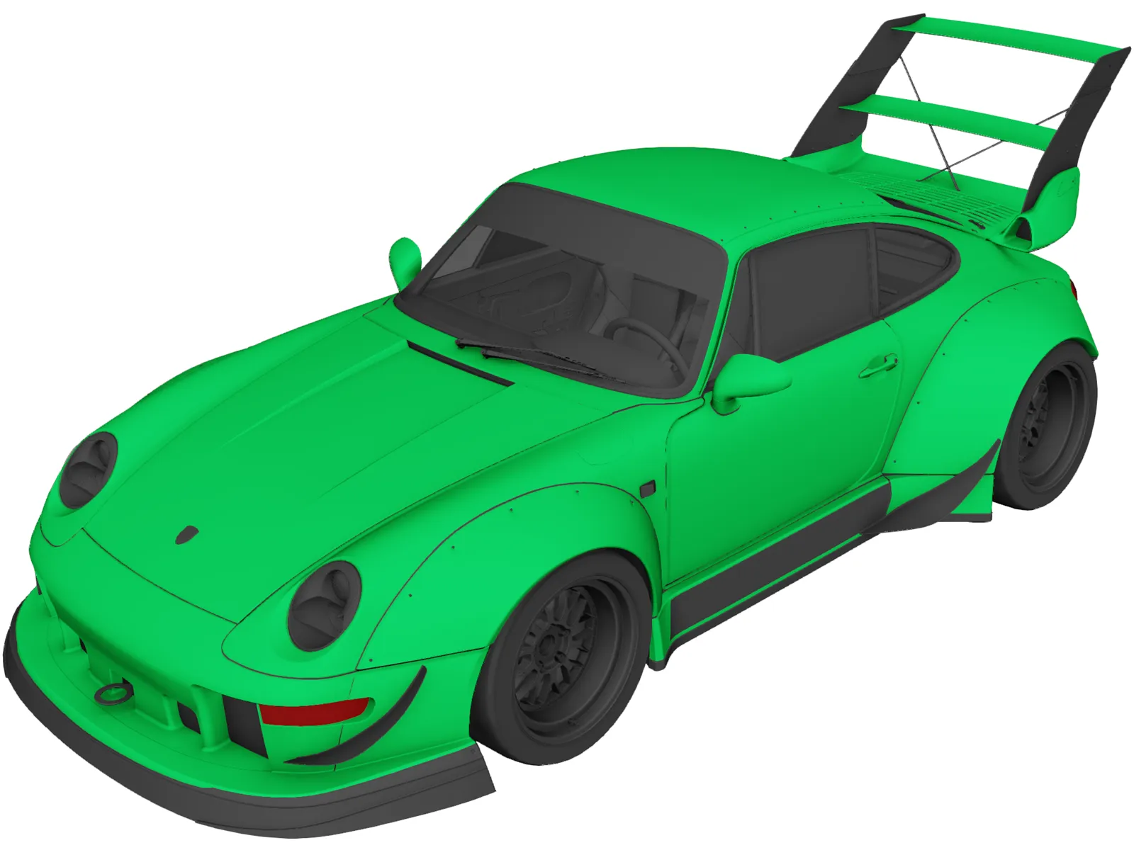 Porsche 911 RWB (1993) 3D Model