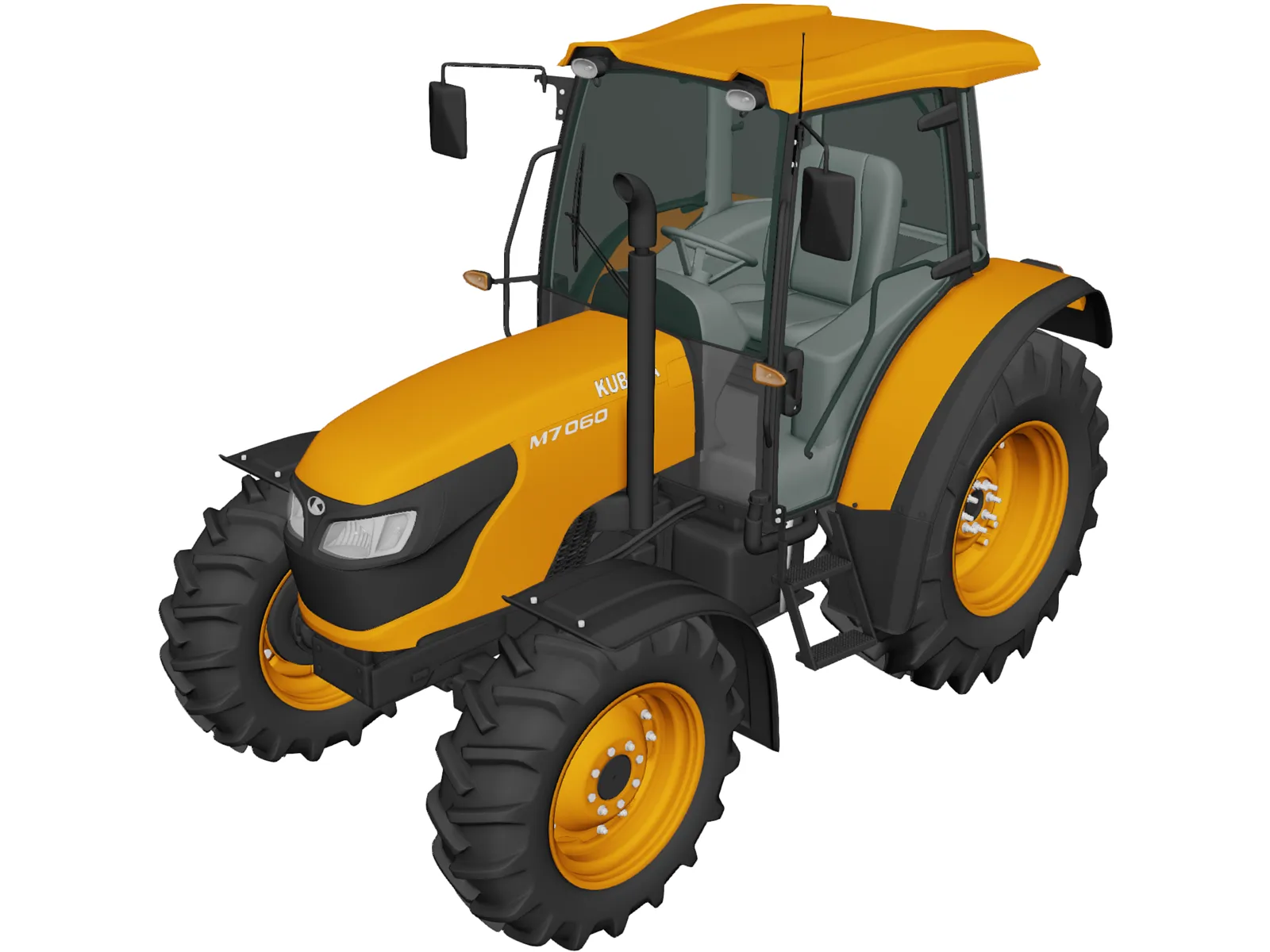 Kubota M7060 (2018) 3D Model
