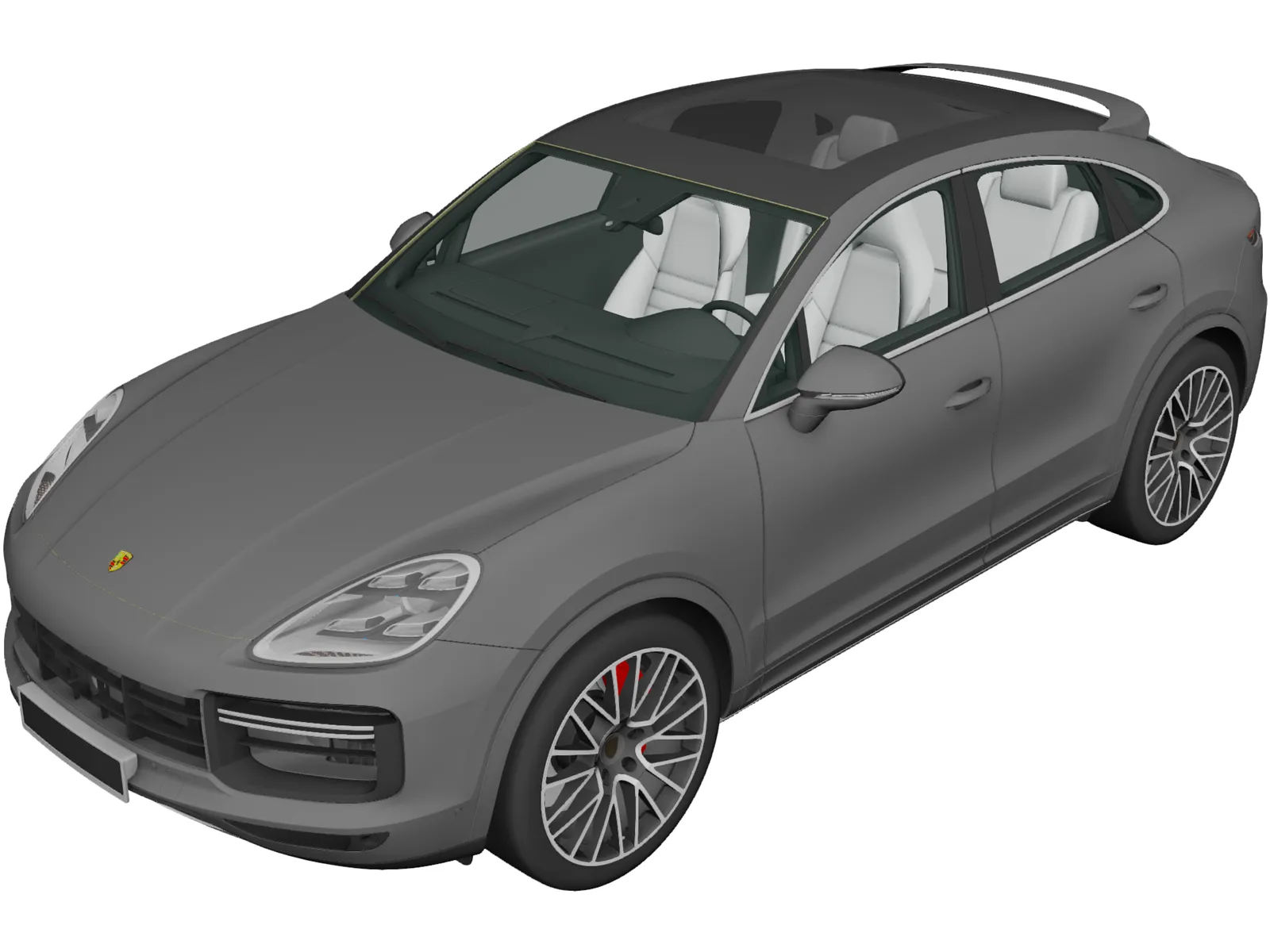 Porsche Cayenne Turbo Coupe (2020) 3D Model