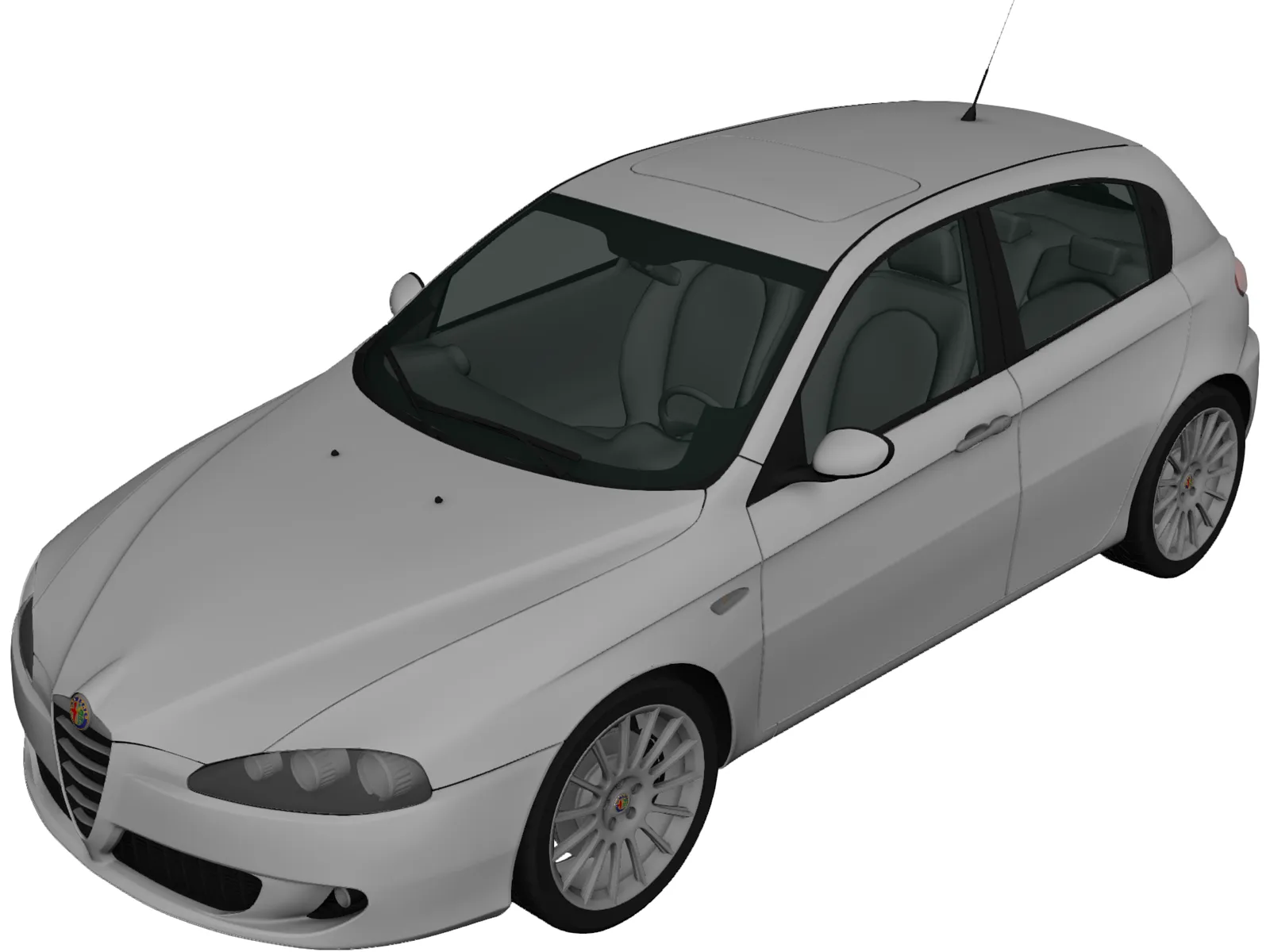 Alfa Romeo 147 (2009) 3D Model