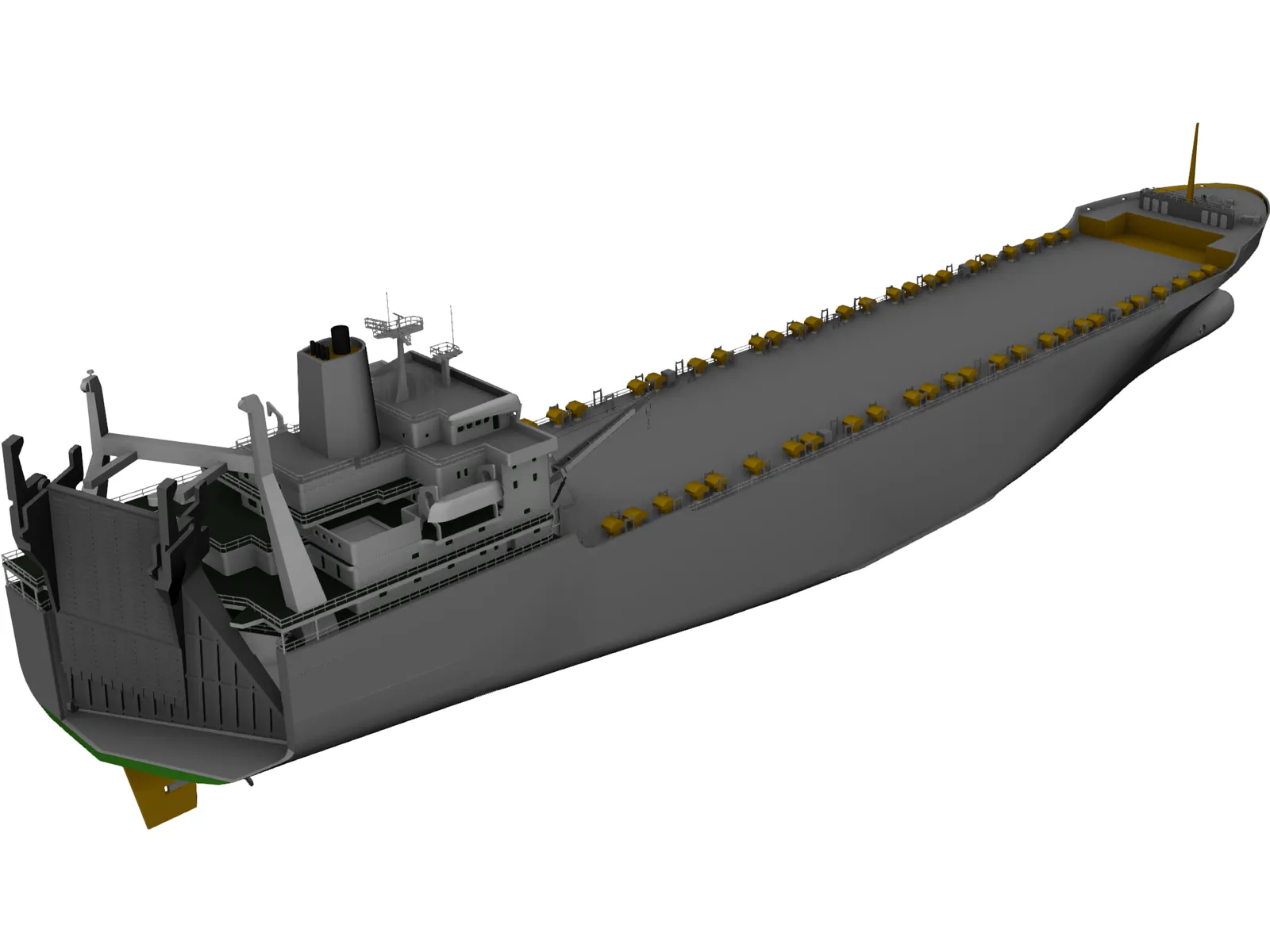 Tanker Ship 3D Model