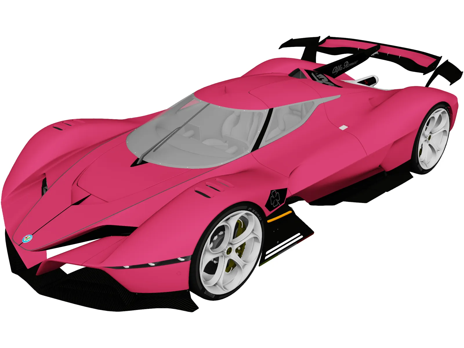 Alfa Romeo 8C-R Tazio (2020) 3D Model