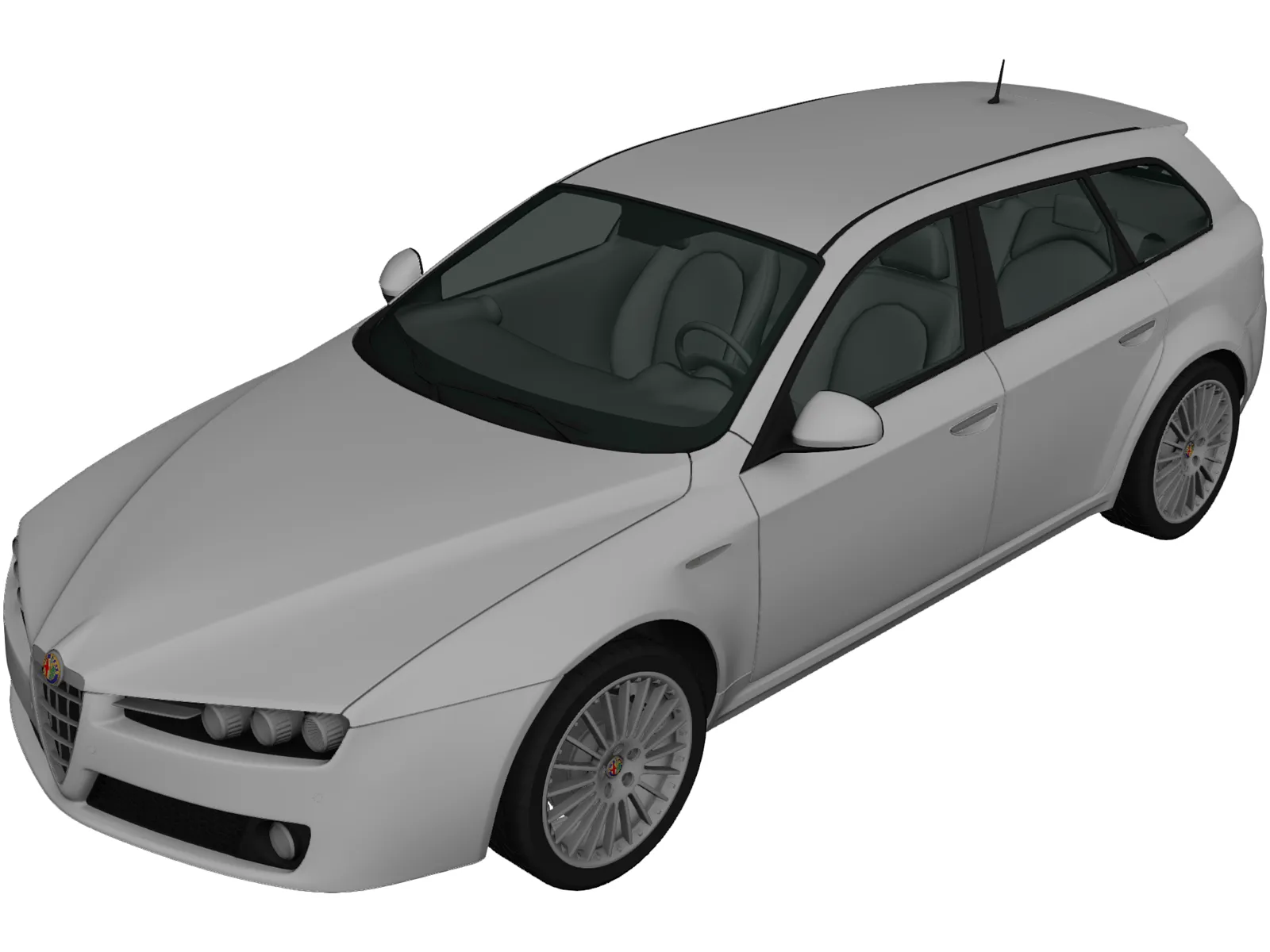 Alfa Romeo 159 Sportwagon (2011) 3D Model