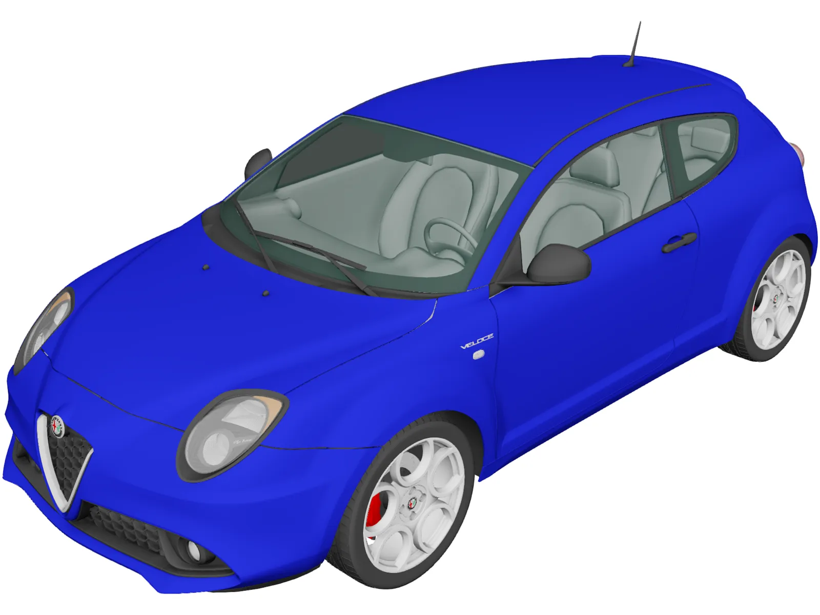 Alfa Romeo MiTo Veloce (2016) 3D Model