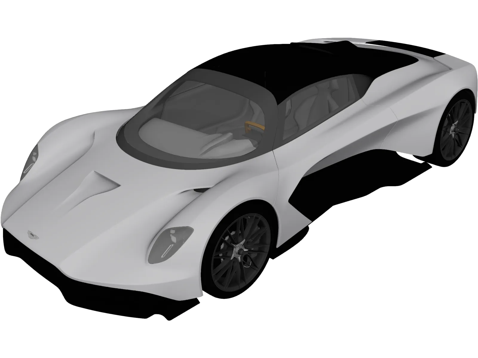 Aston Martin Valhalla (2020) 3D Model
