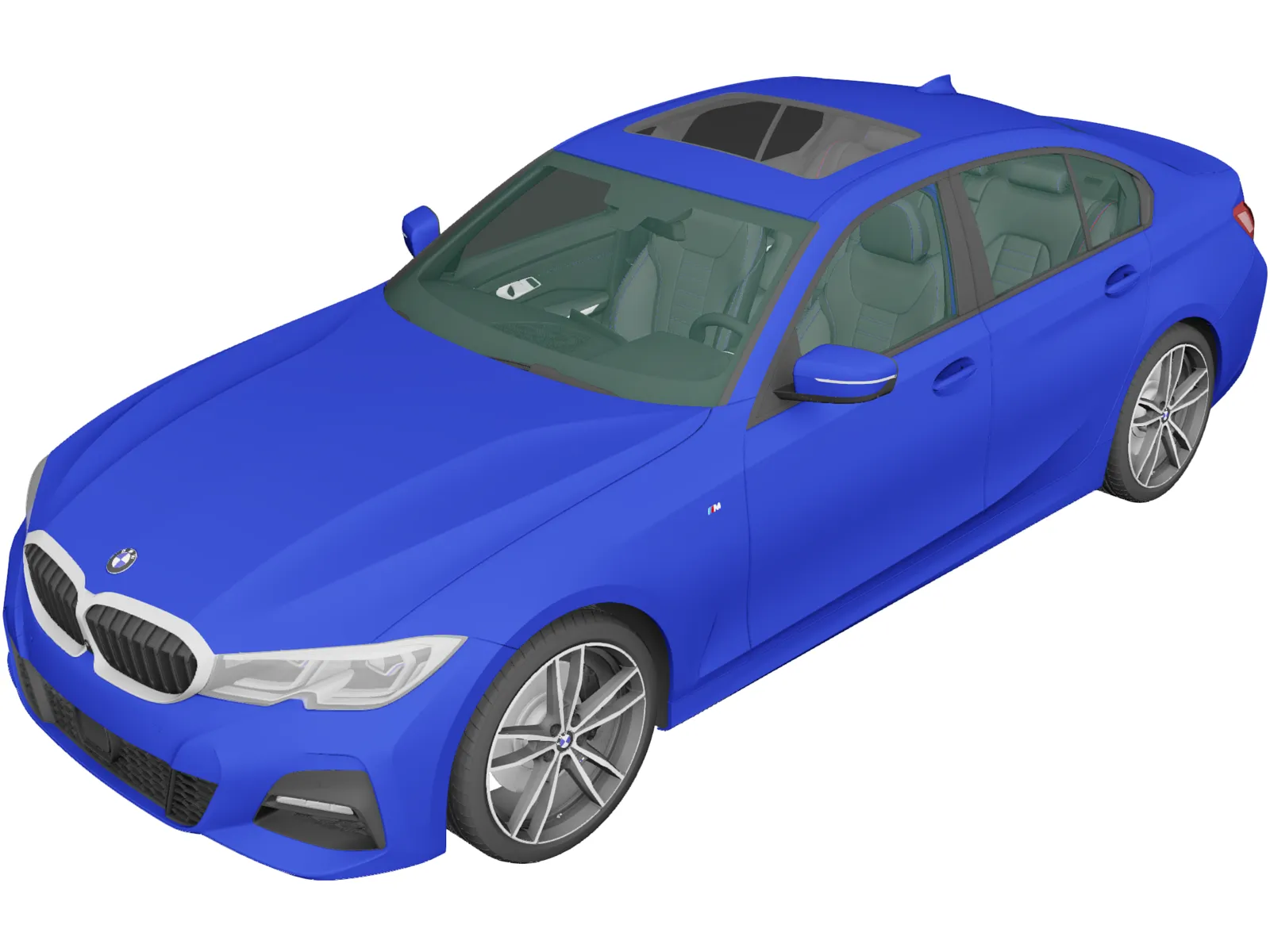 BMW 3-Series Sedan M Sport (2019) 3D Model