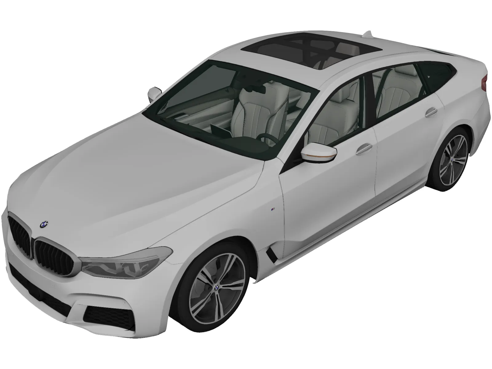 BMW 6-Series Gran Turismo M Sport (2017) 3D Model