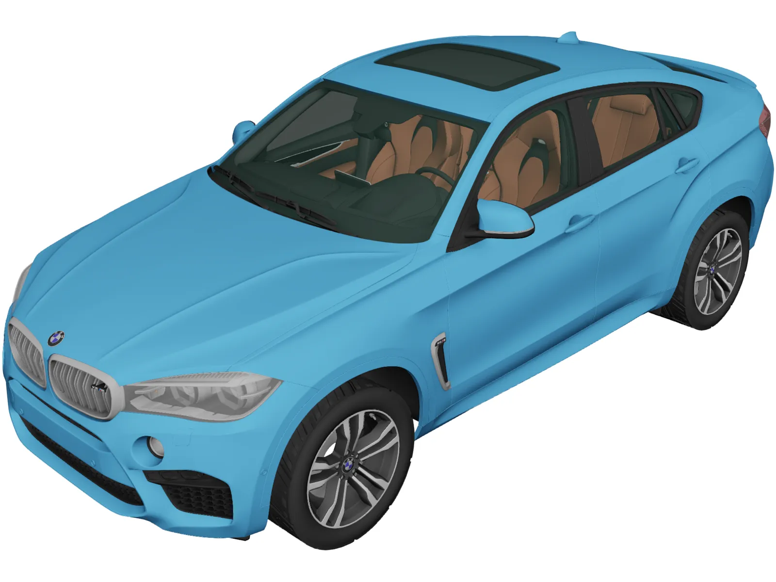 BMW X6M (2015) 3D Model