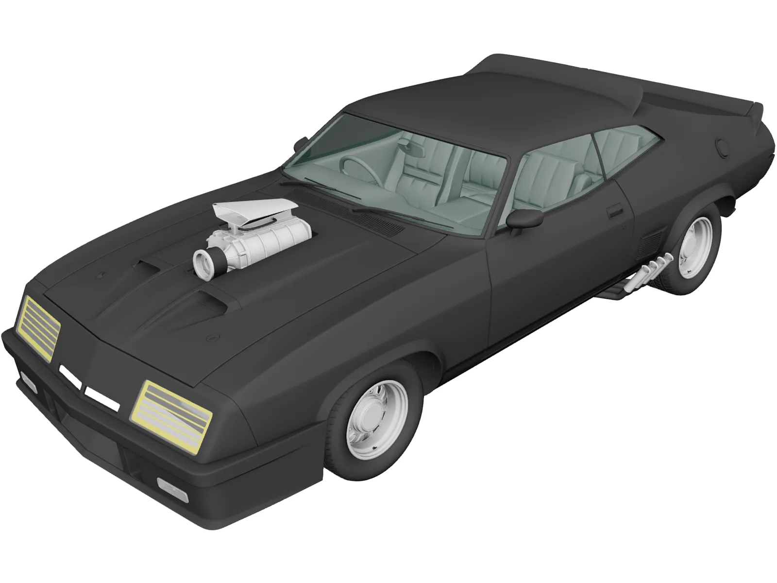 Ford Falcon GT Coupe Interceptor Mad Max (1979) 3D Model