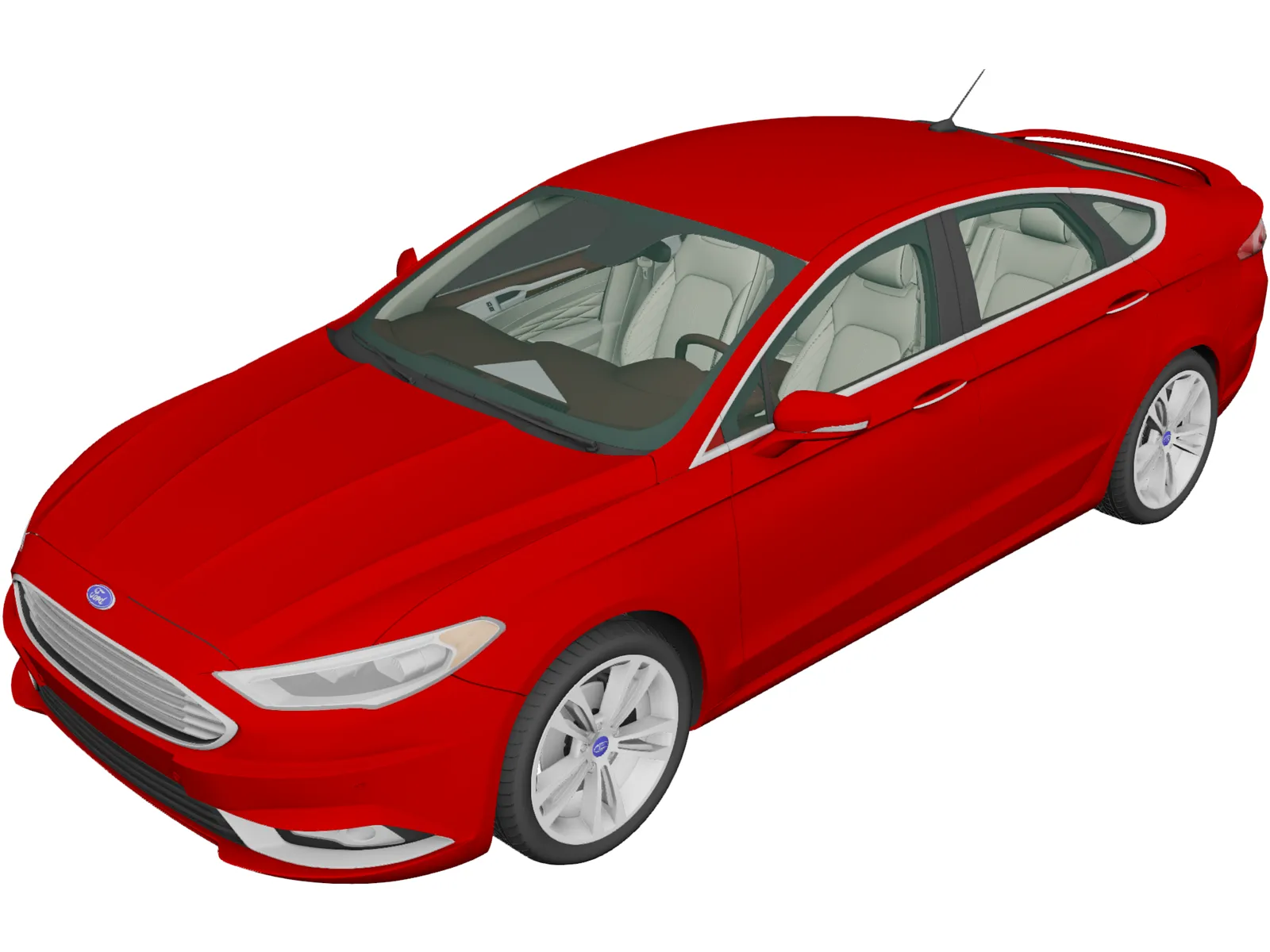 Ford Fusion Titanium (2017) 3D Model