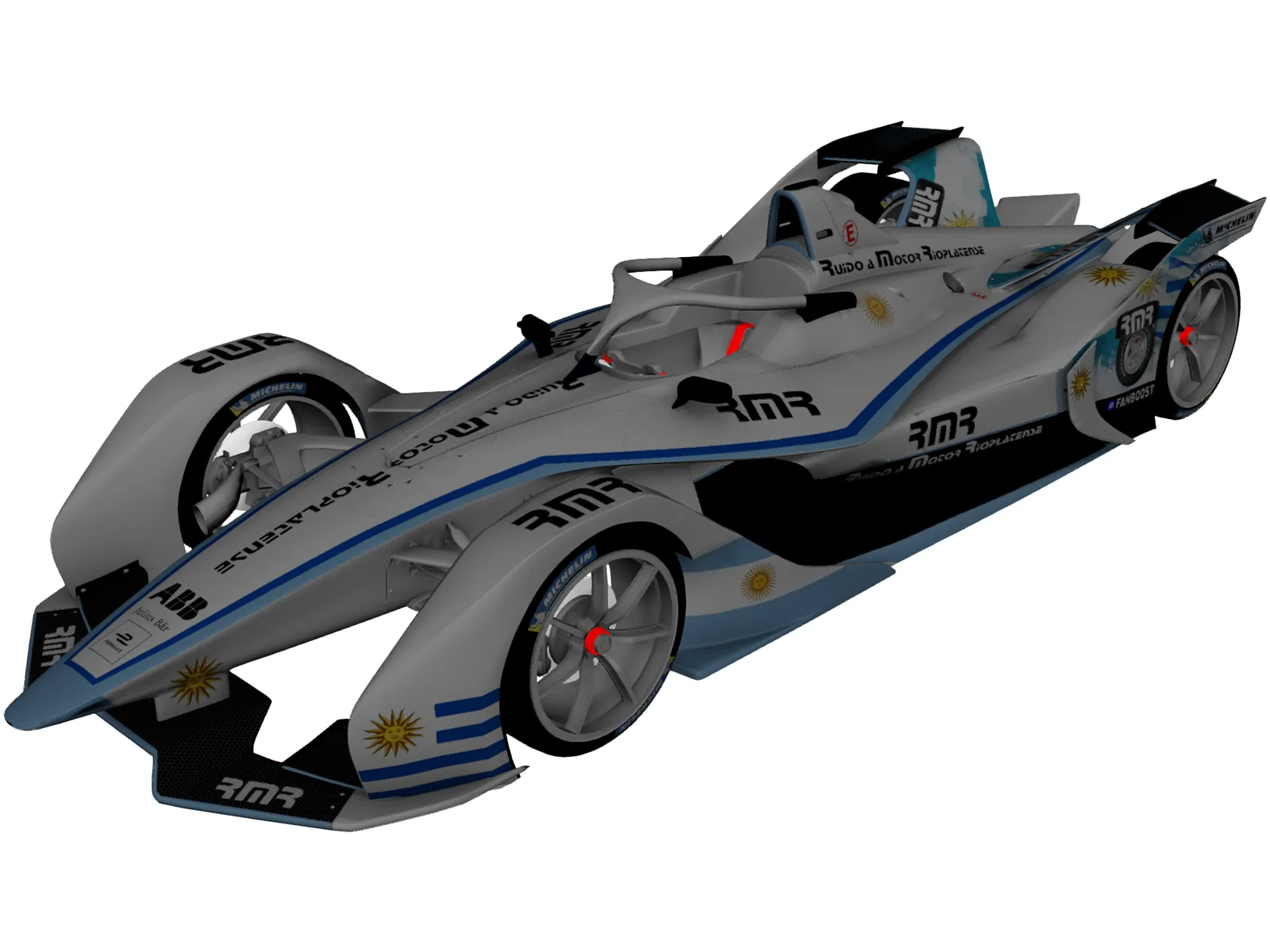 Formula E Gen2 3D Model