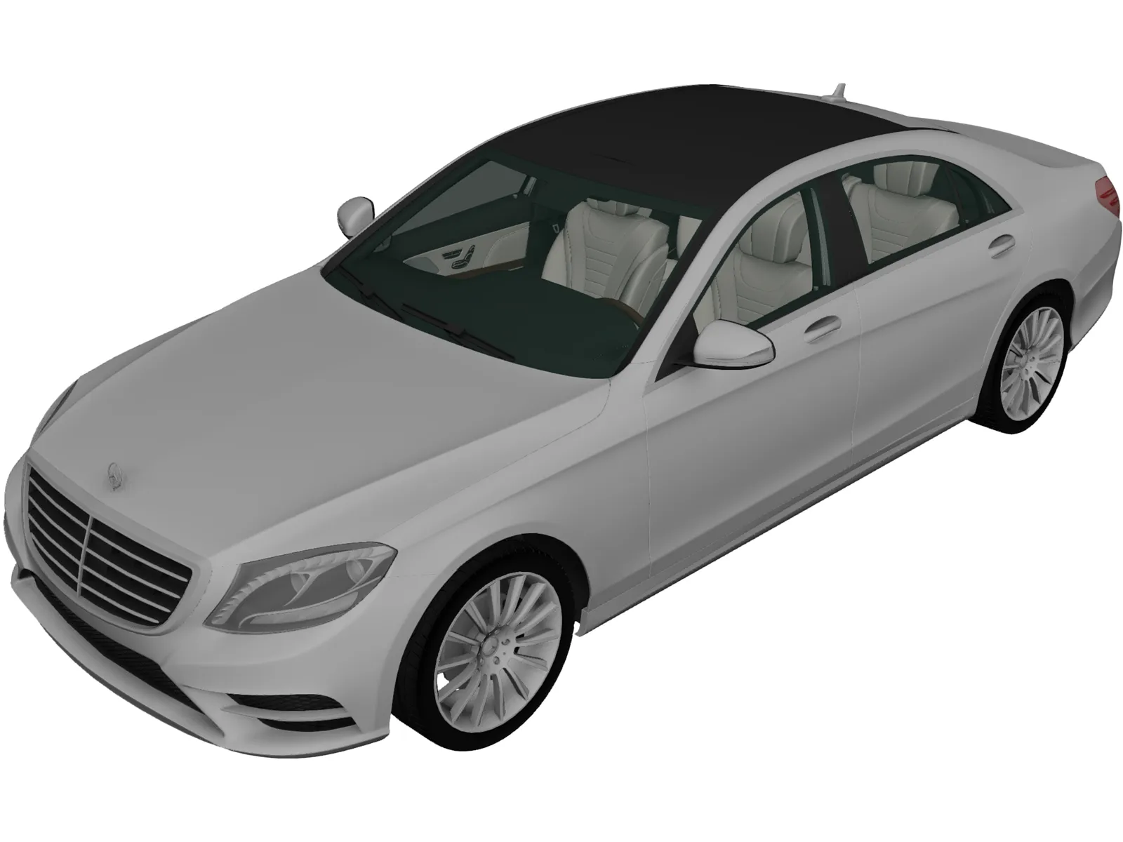 Mercedes-Benz S-class (2014) 3D Model