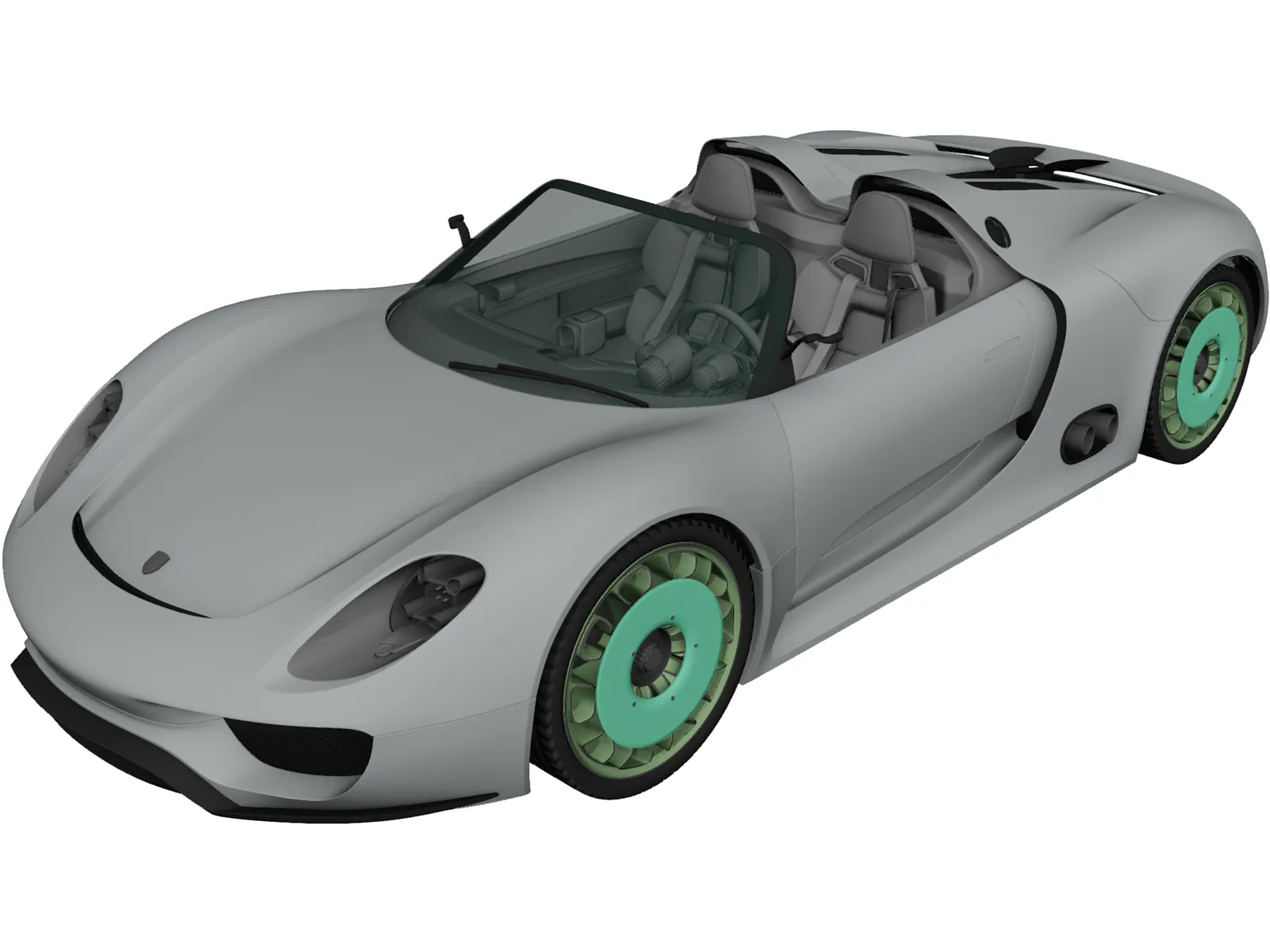 Porsche 918 Spyder (2011) 3D Model