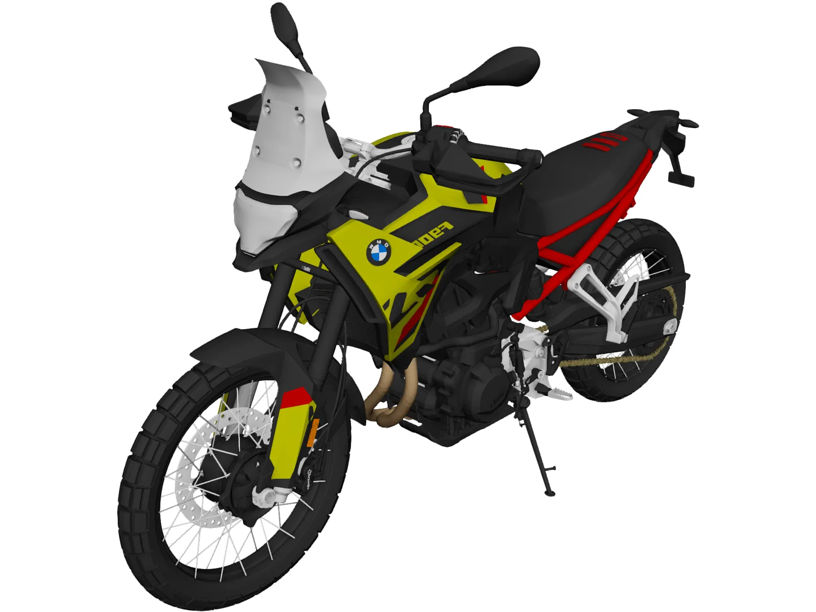 BMW F900GS (2024) 3D Model