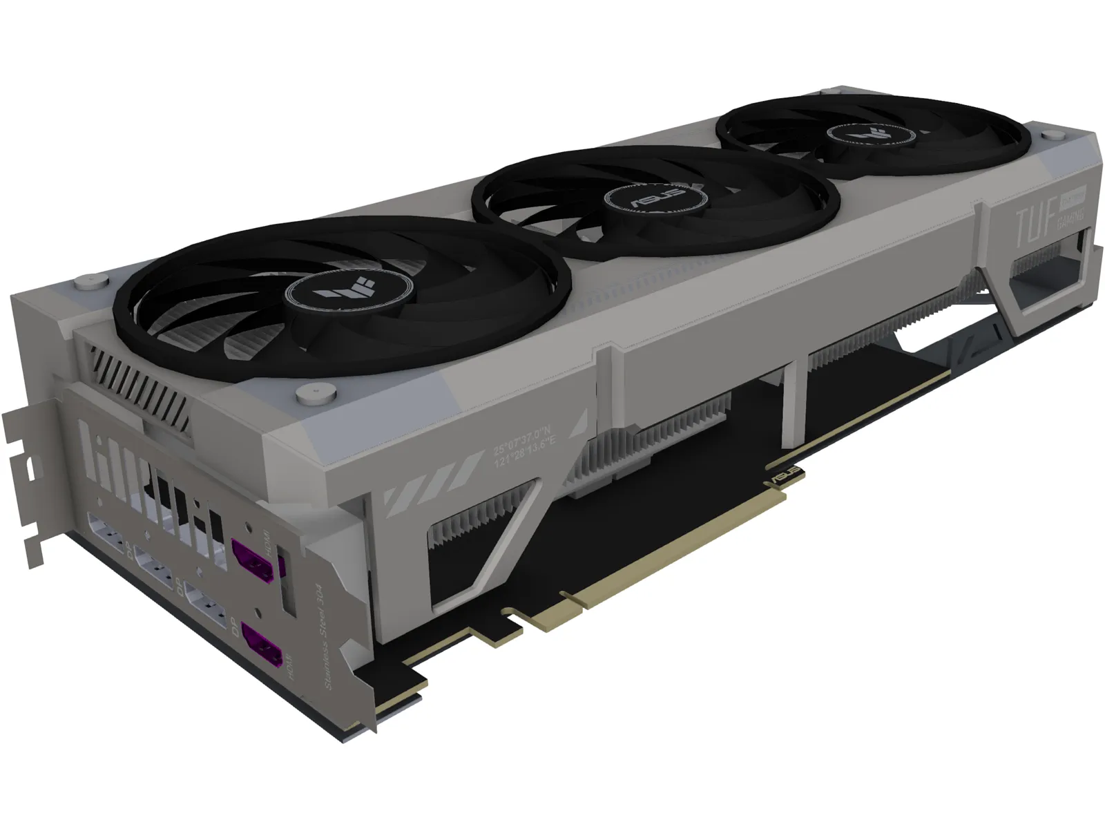 ASUS TUF GeForce RTX 5070 Ti 3D Model