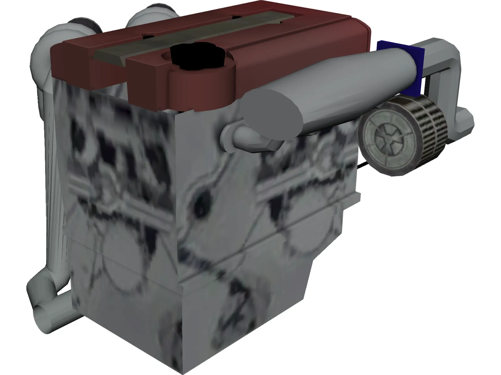 Honda VTEC DOHC Engine 3D Model