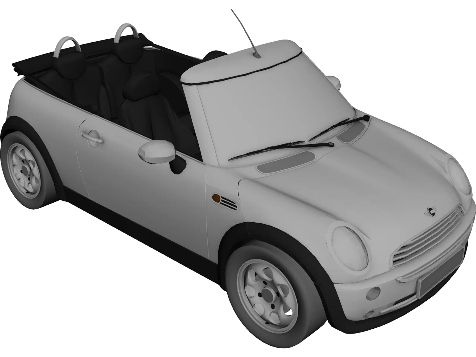 Mini Cooper Cabrio 3D Model