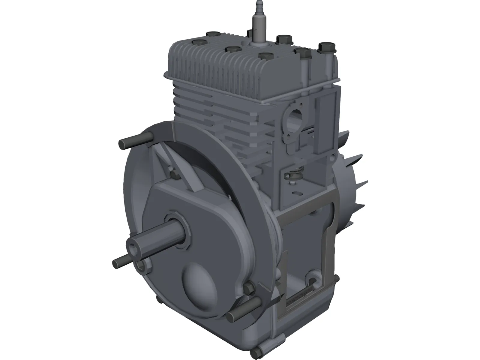 Briggs&Stratton Lawn Mower Engine 3D Model