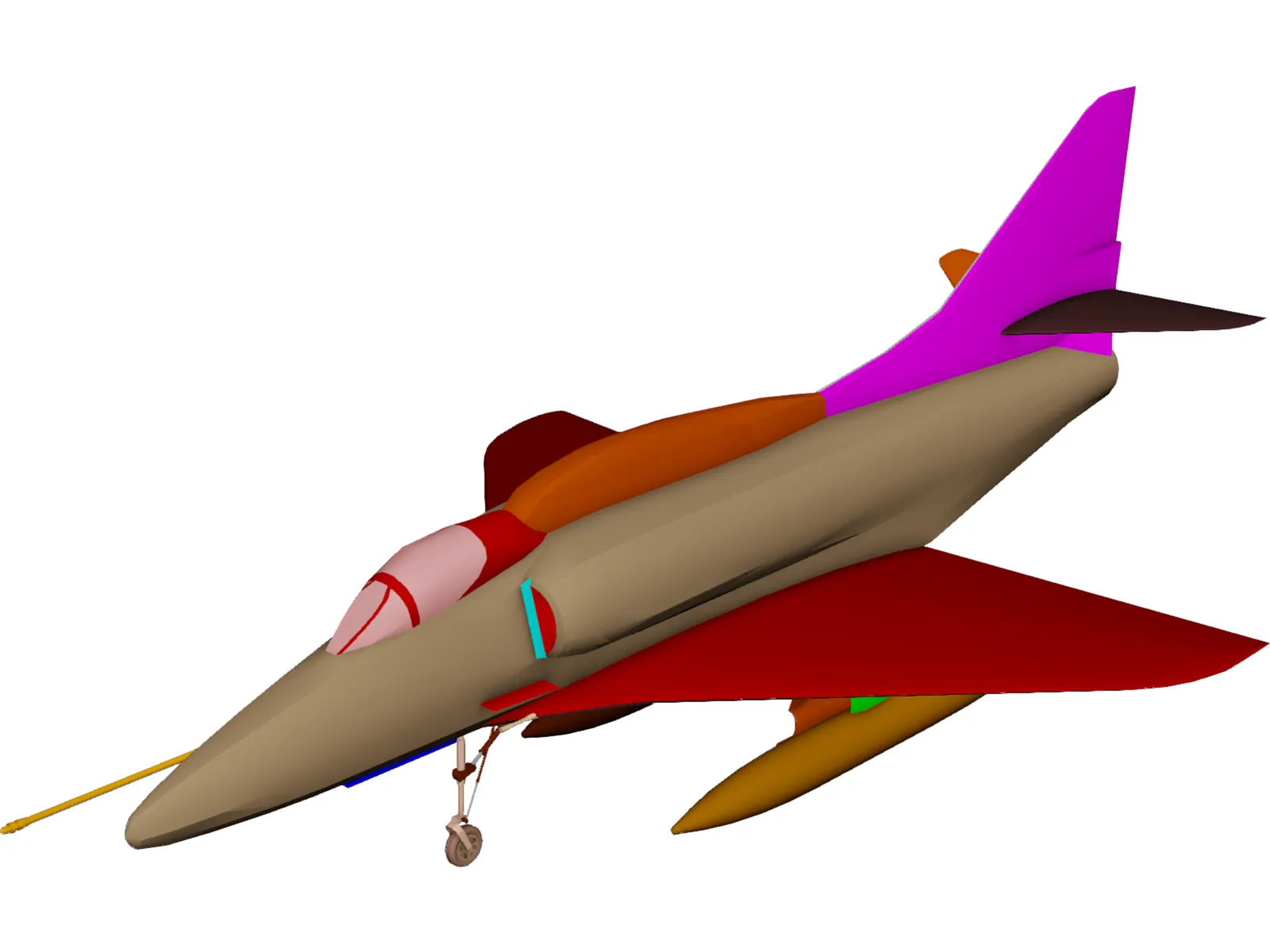 A-4 Skyhawk 3D Model