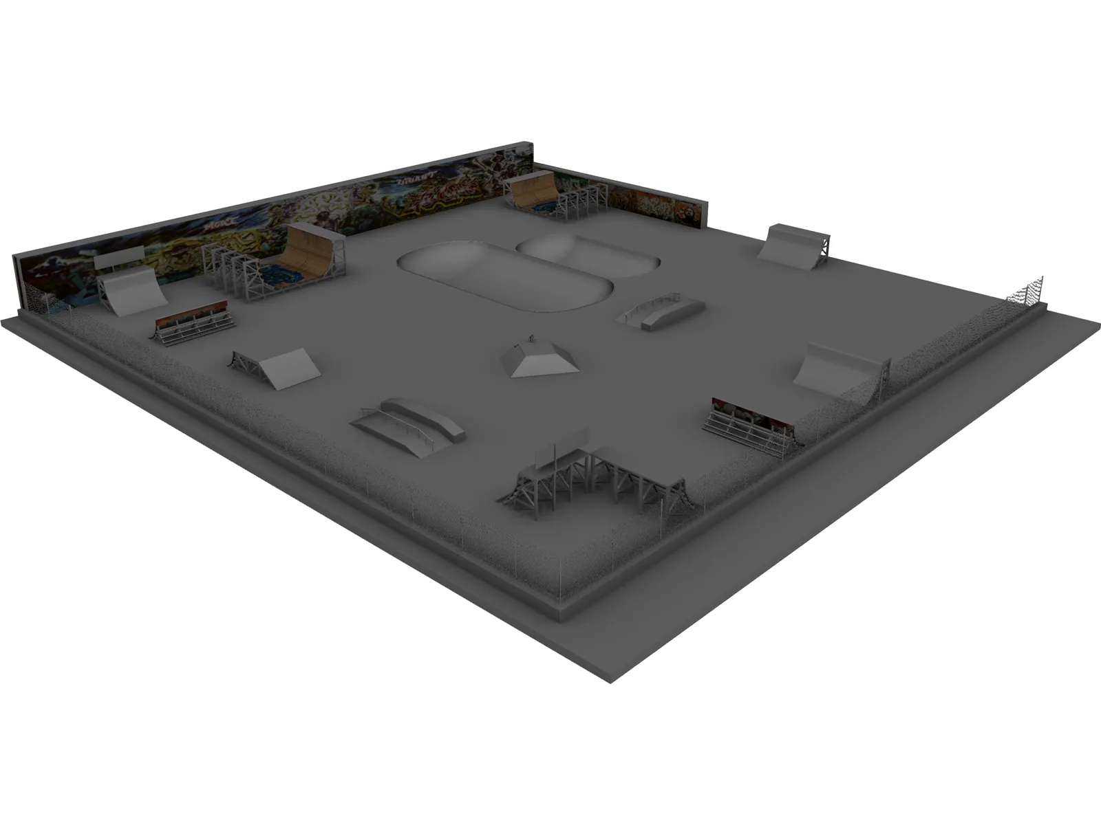Skate Park 3D Model