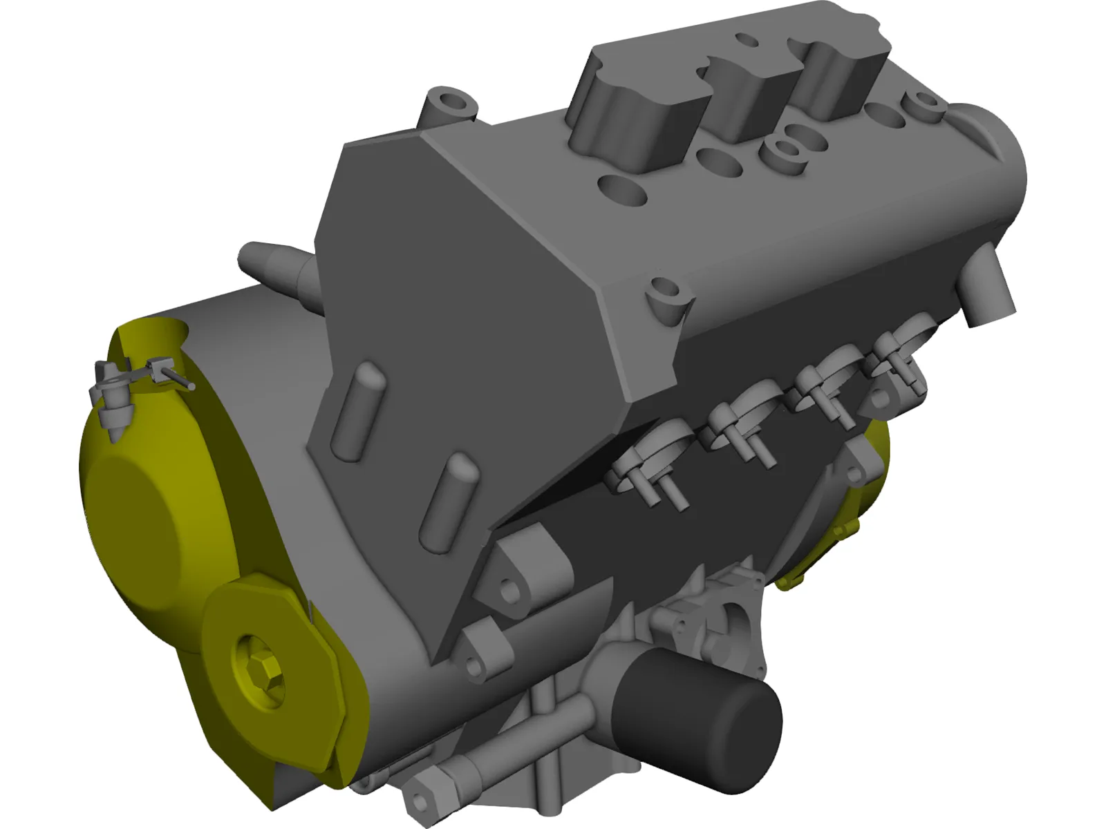 Honda CBR-600RR Engine (2005) 3D Model