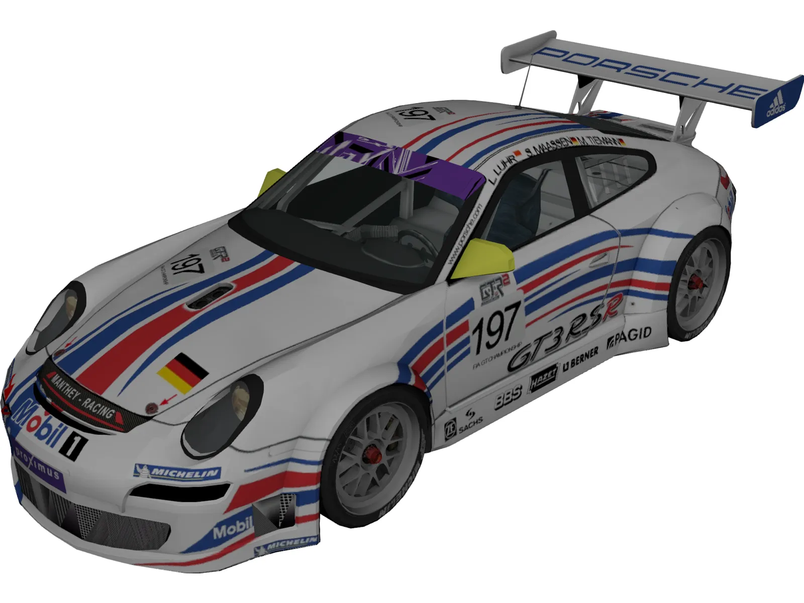 Porsche 911 GT3 RSR 3D Model