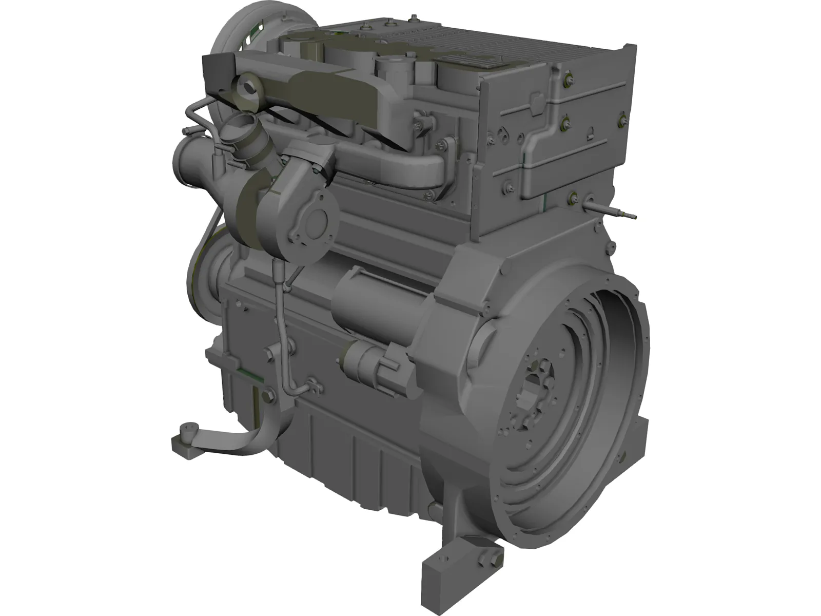 Deutz Turbo Diesel Engine (2011) 3D Model