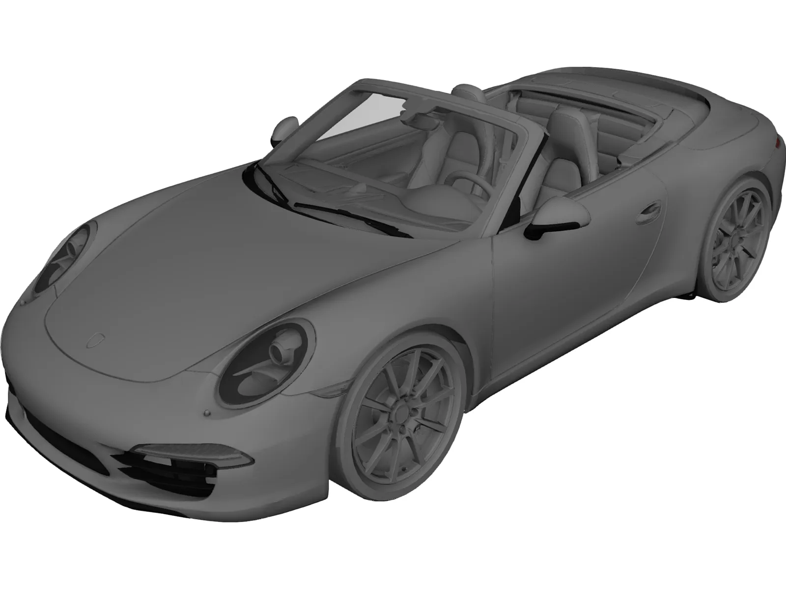 Porsche 911 Carrera S Cabriolet (2012) 3D Model