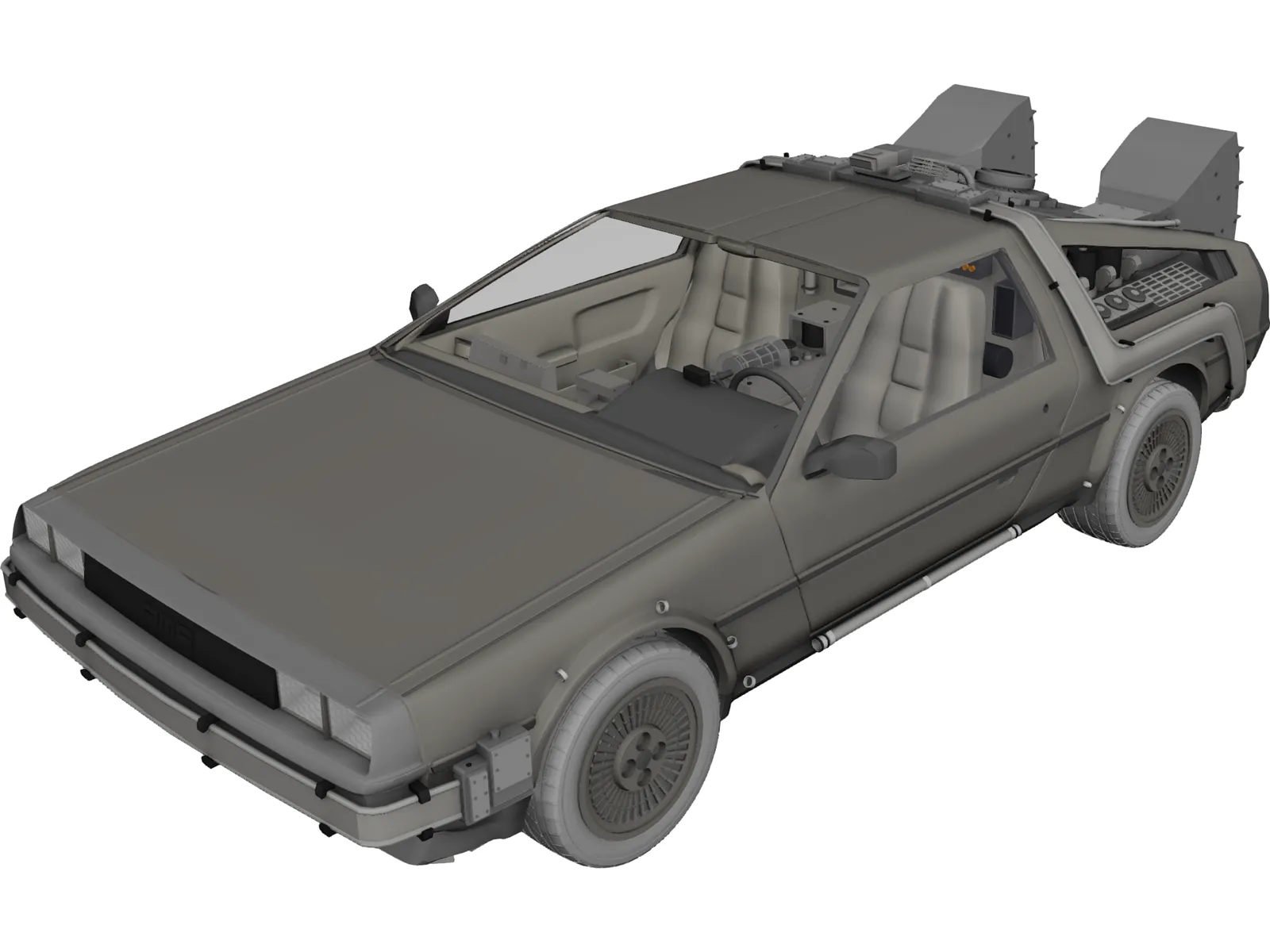 DMC DeLorean (1980) 3D Model