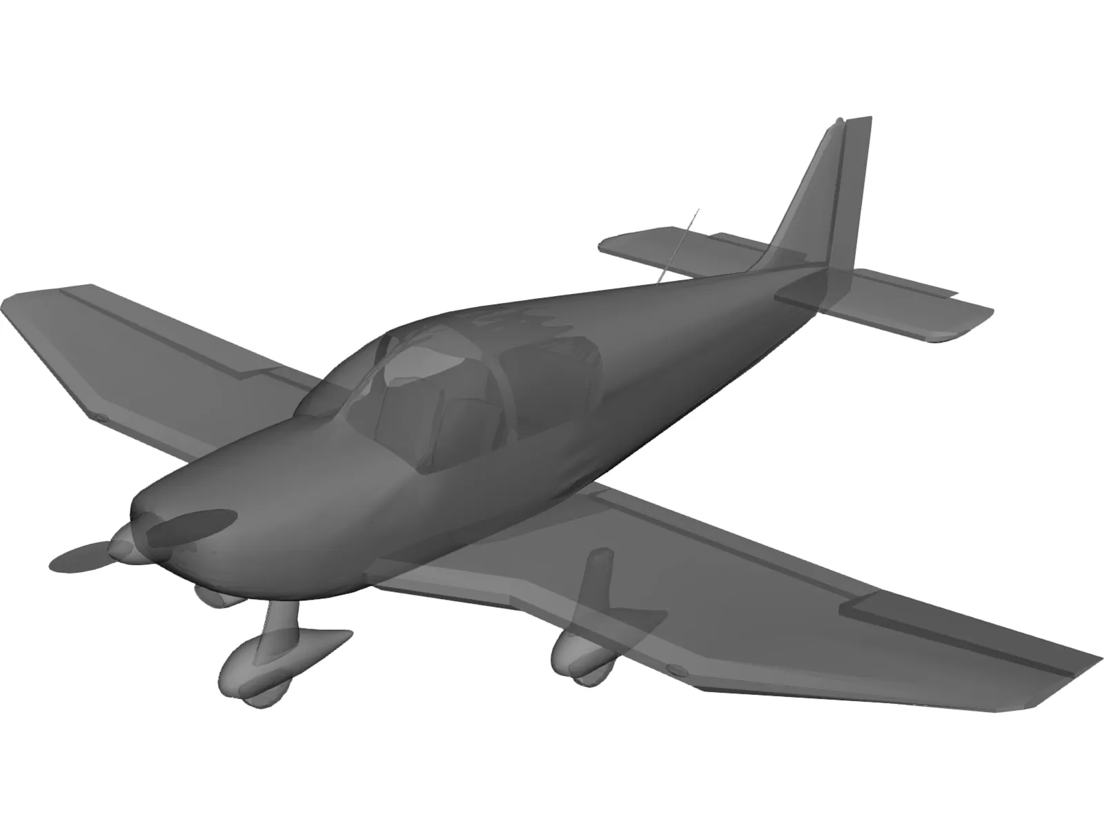 Robin DR400 3D Model