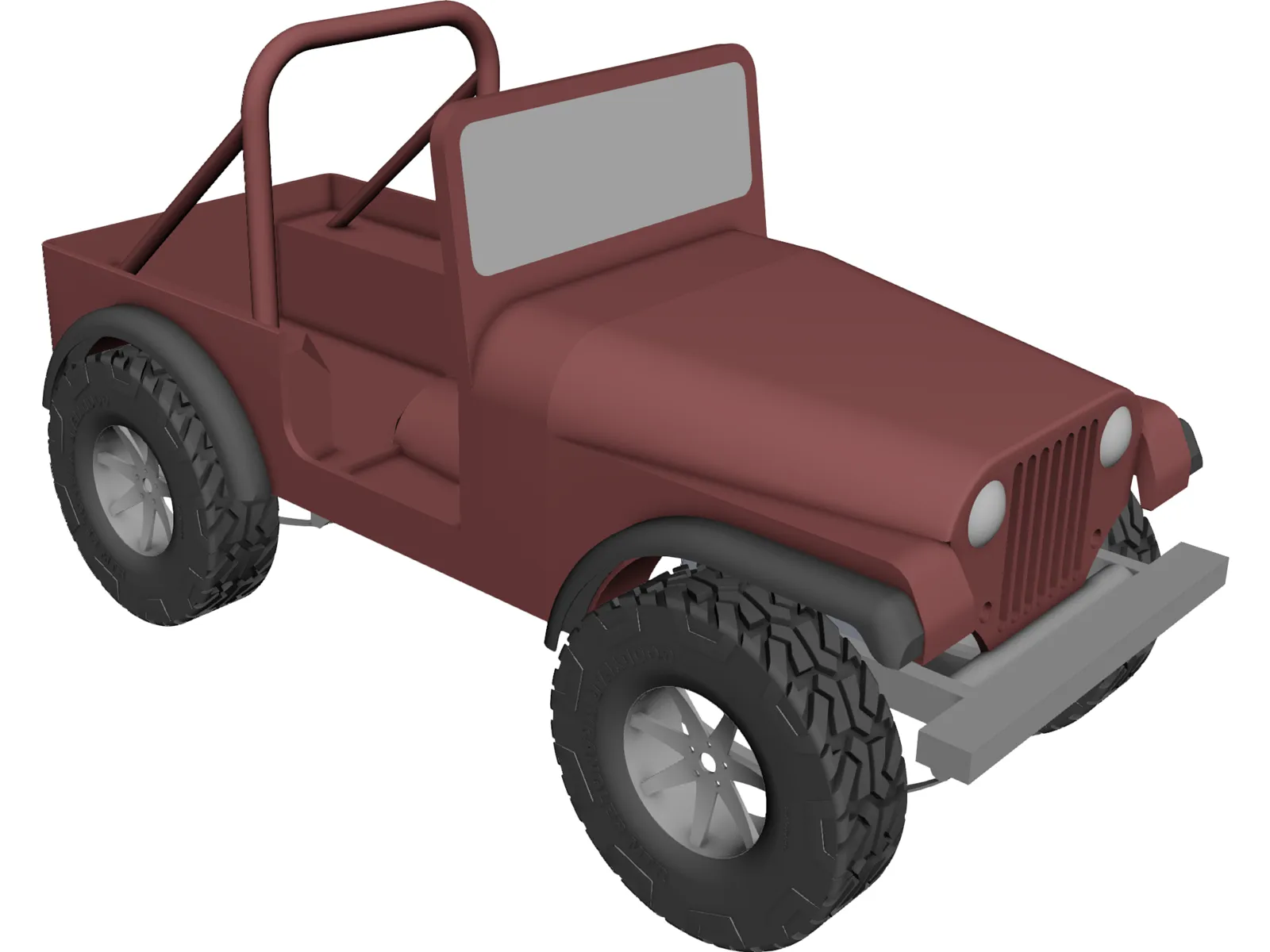 Jeep Renegade 3D Model