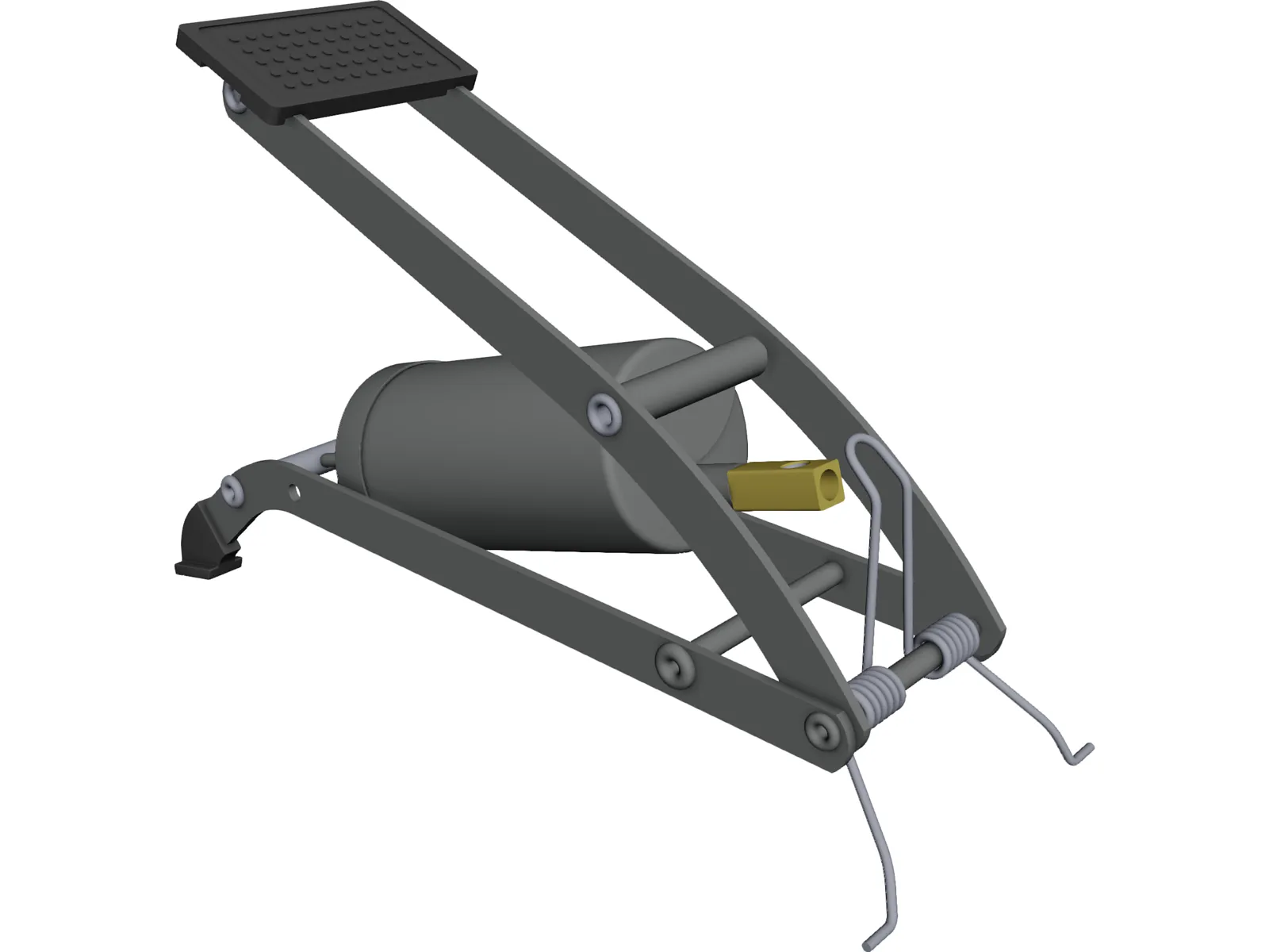 Bicycle Floor Pump 3D Model