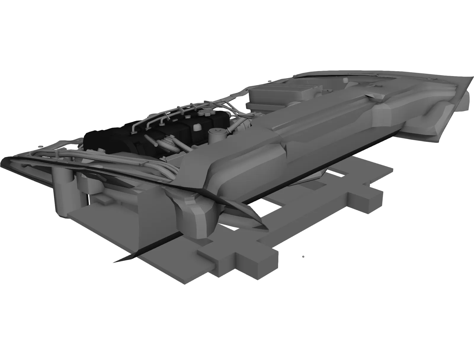 Honda Civic Engine 3D Model