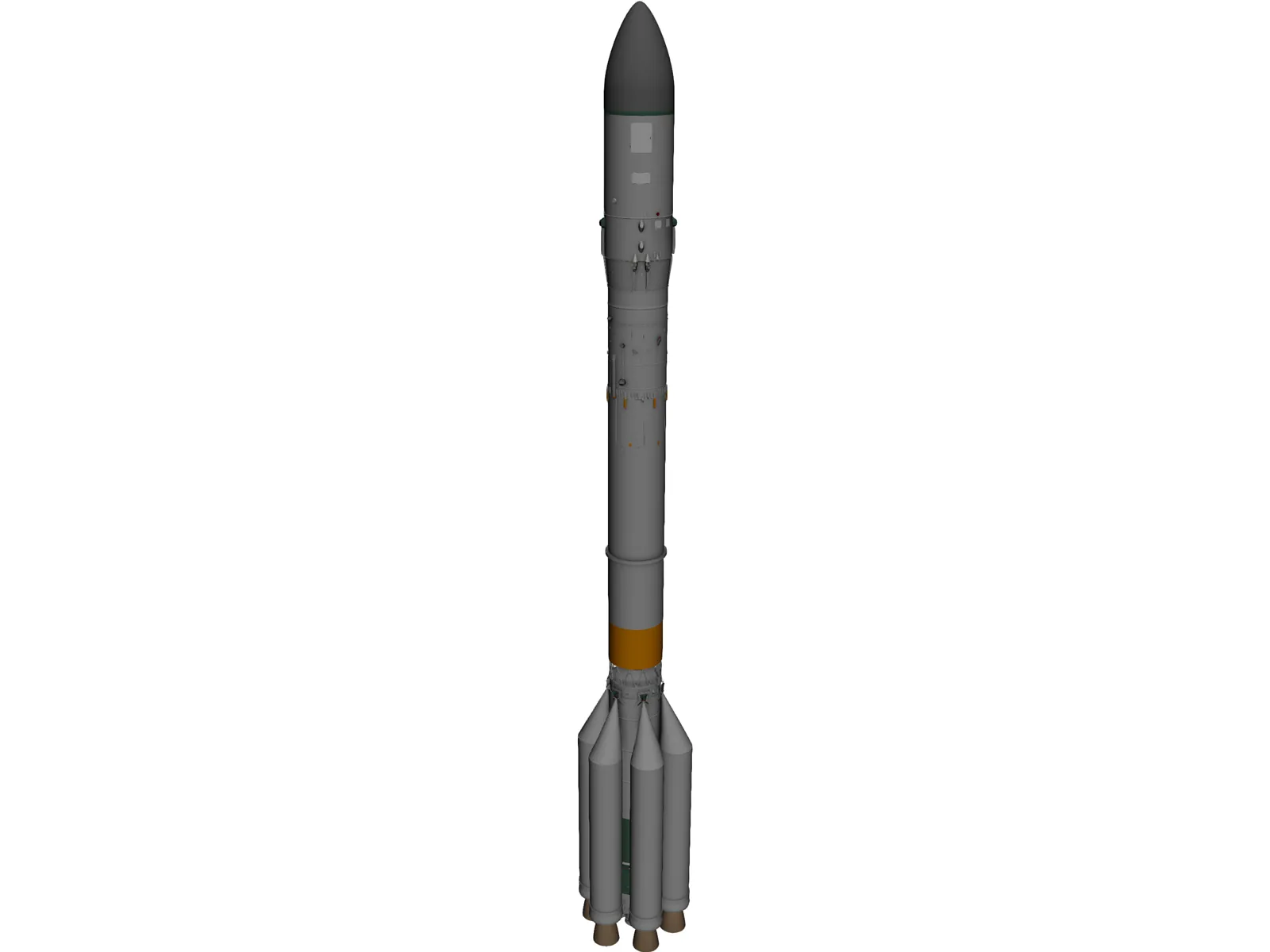 Proton Rocket 3D Model