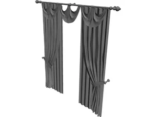 Curtains 3D Model