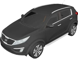 Kia Sportage (2010) 3D Model