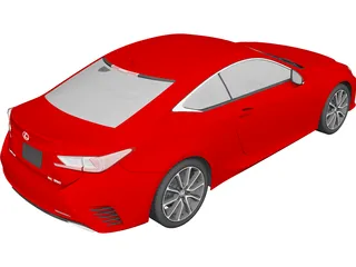 Lexus RC 350 (2015) 3D Model