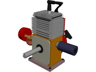 5HP Engine 3D Model
