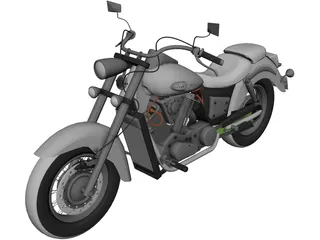 Honda VT400 Shadow 3D Model