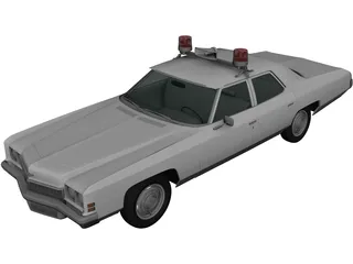 Chevrolet Impala Police (1972) 3D Model