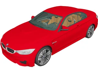 BMW M4 Convertible [F83] (2014) 3D Model